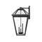 Z-Lite Talbot 4 Light Outdoor Wall Sconce, Black & Clear Beveled 579XLX-BK - alternate 3